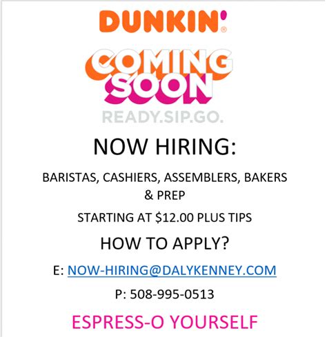 dunkin careers|dunkin' donuts career.